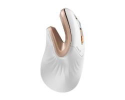 Ratón Vertical ProtoArc EM11 NL Blanco/Dorado