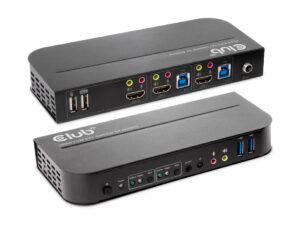 Conmutador Club 3D KVM 4K 3xHDMI 2xUSB 3.5mm