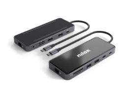 Docking NILOX USB-C Desk 12 en 1 Gris Docking NILOX USB-C Desk 12 en 1 Gris