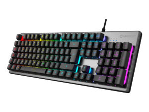 Teclado UNYKA NOVA K244 RGB Portugués Gris