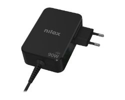 Cargador NILOX GaN 90W USB-C 1.8m Negro