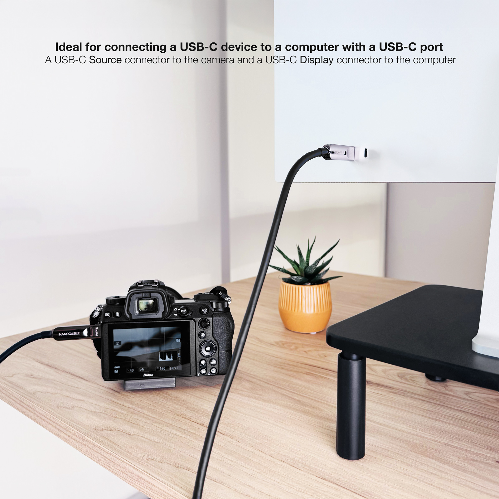 Nanocable USB-C/M a USB-C/M 60W 5m Negro Nanocable USB-C/M a USB-C/M 60W 5m Negro