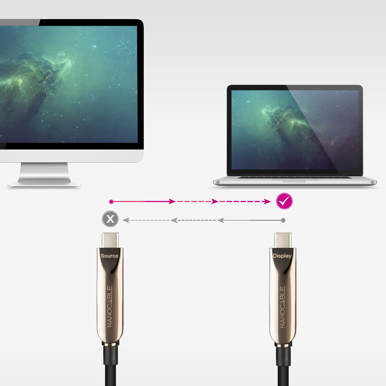 Nanocable USB-C/M a USB-C/M 60W 5m Negro Nanocable USB-C/M a USB-C/M 60W 5m Negro