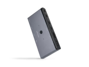 Conmutador Nanocable KVM USB DP HDMI Gris
