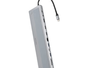 Hub Conversor Nanocable USB-C 12 en 1 Gris