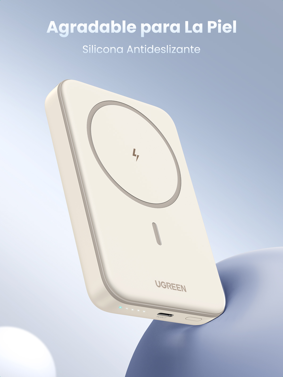 Powerbank Ugreen 10000mAh Inalámbrico Qi Beige Powerbank Ugreen 10000mAh Inalámbrico Qi Beige