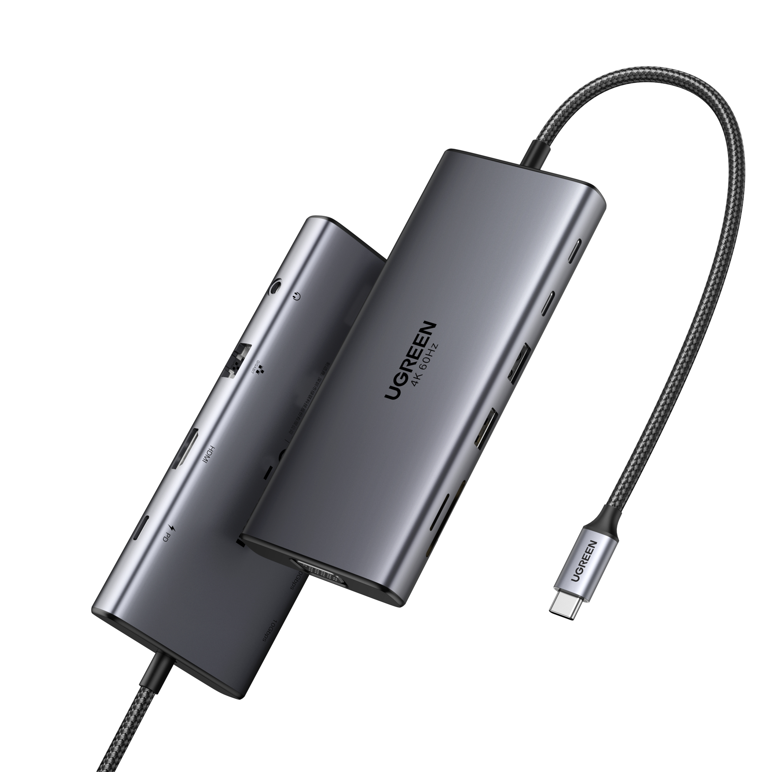 Hub Ugreen USB-C 11 en 1 Gris Hub Ugreen USB-C 11 en 1 Gris