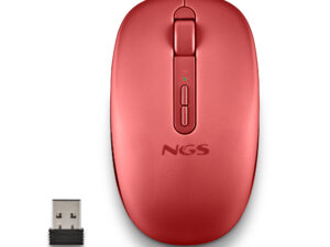 Ratón NGS Ergonómico Fog Dual RF BT Rojo