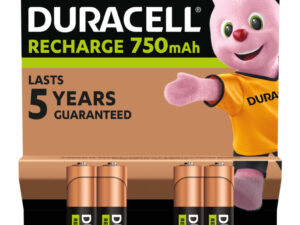 Pack 4 Pilas Duracell AAA Recargables NiMH 1.2V