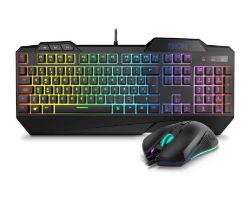 T+Ratón Krom Krusher SP RGB USB Negro