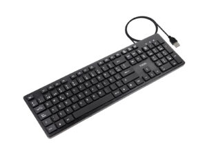 Teclado TooQ 105 Teclas USB 1.35m Negro