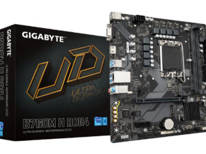 GIGABYTE B760M H DDR4: (1700) 2DDR4 VGA HDMI RJ45 mATX