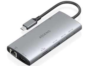 Docking AISENS 10en1 USB-C Gris