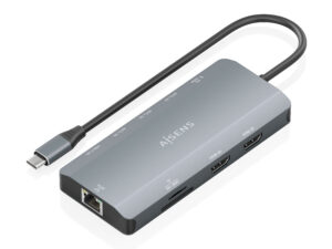Docking Station AISENS USB-C 12en1.Gris