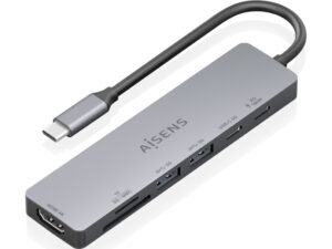 Docking AISENS USB-C a USB-A/C/HDMI
