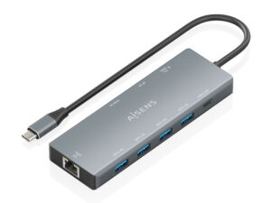 Docking Station AISENS USB-C 9en1. Gris(ASUC-9P051-GR