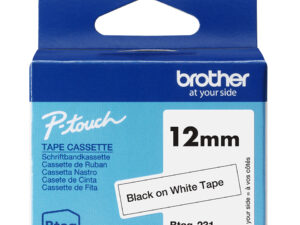 Cinta Brother 12mm 4m Negro sobre Blanco Cinta Brother 12mm 4m Negro sobre Blanco