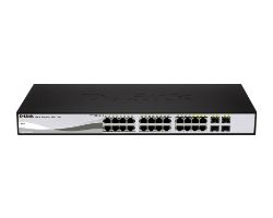 Switch D-Link 24p 10/100/100 PoE Rack