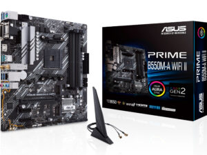 ASUS PRIME B550M-A WIFI II:(AM4) DDR4 VGA HDMI DVI mATX