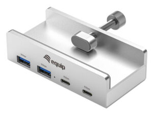 Hub Equip USB-C EQ128967 Clip Ajustable Gris