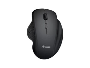 Ratón EQUIP Ergonómico RF Wireless BT 1600dpi Negro