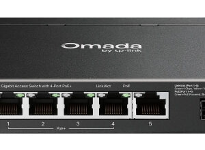 Switch TP-Link Omada 5xRJ45 SFP Ethernet GbE PoE+ Rack